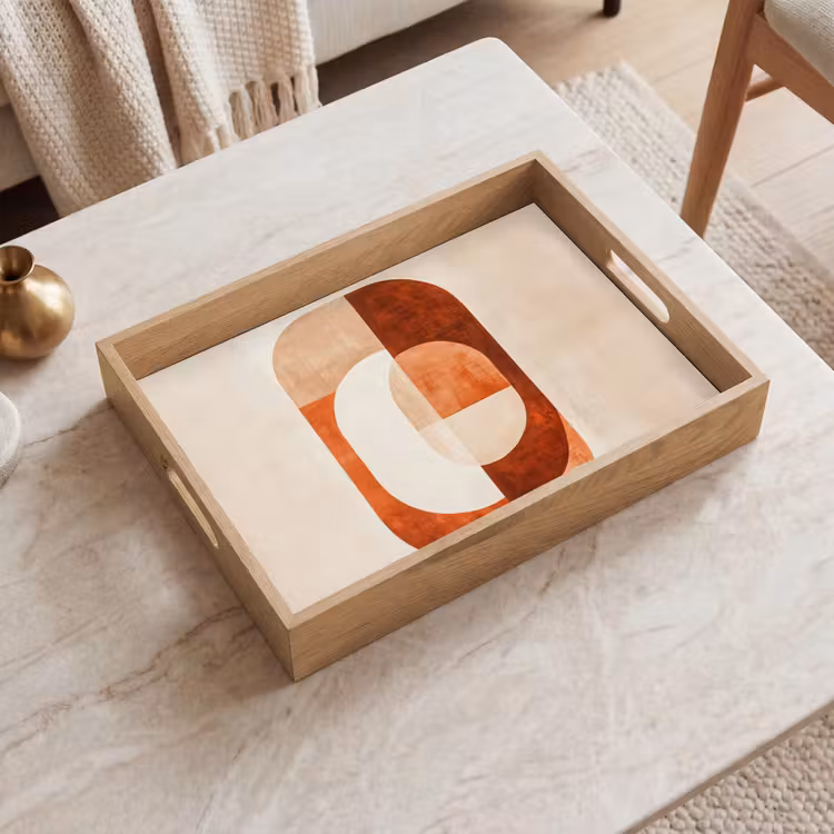Plateau - Illustration - Abstrait - Formes - Rouge — 2