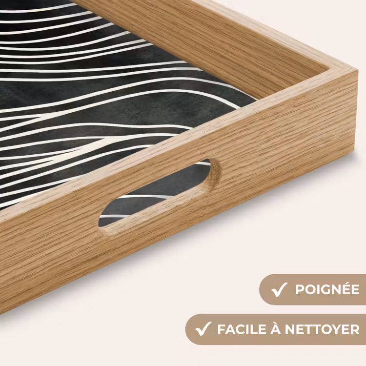 Plateau - Lignes - Motif - Abstrait - Blanc — 8