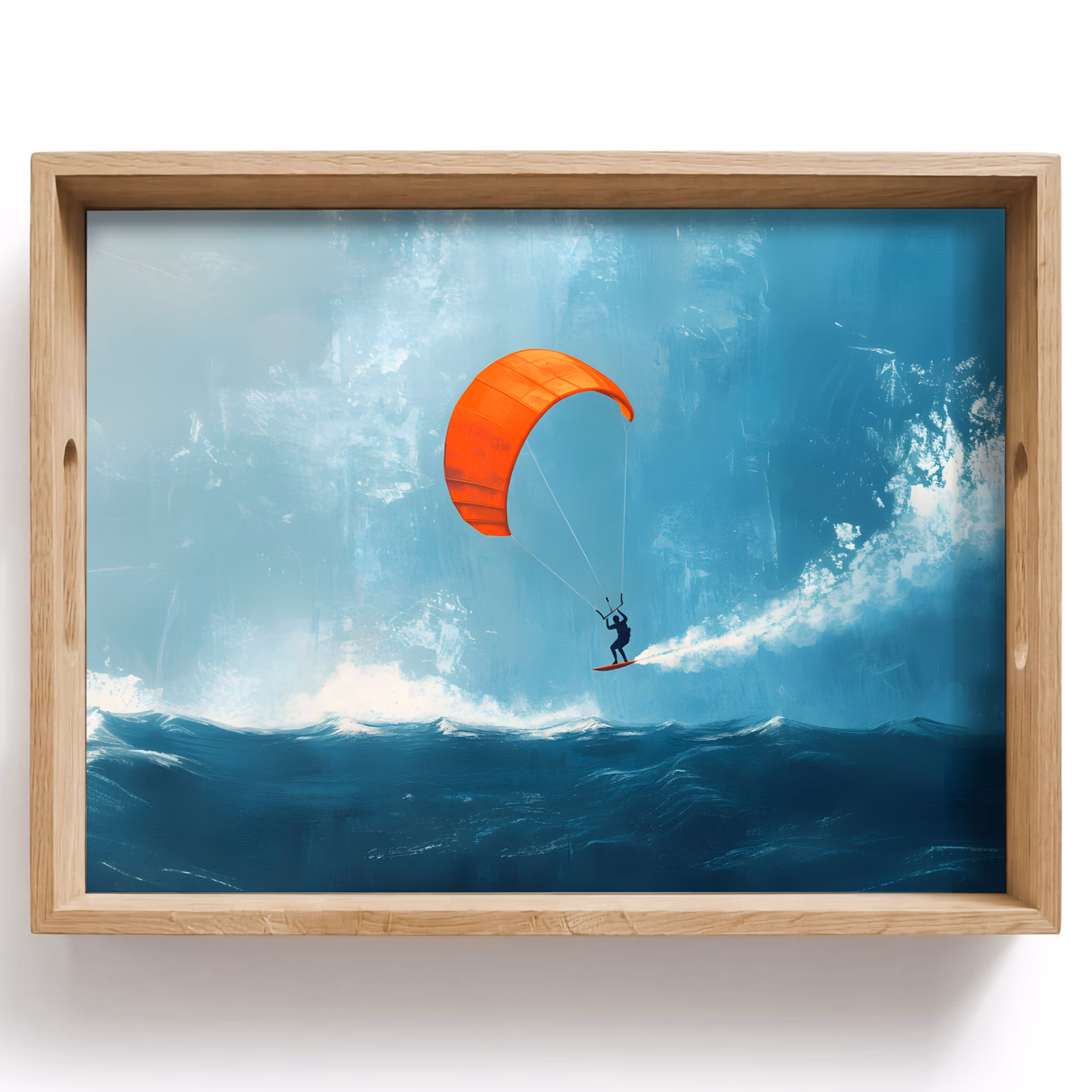 Plateau - Kitesurfer - Orange - Mer - Ciel — 1