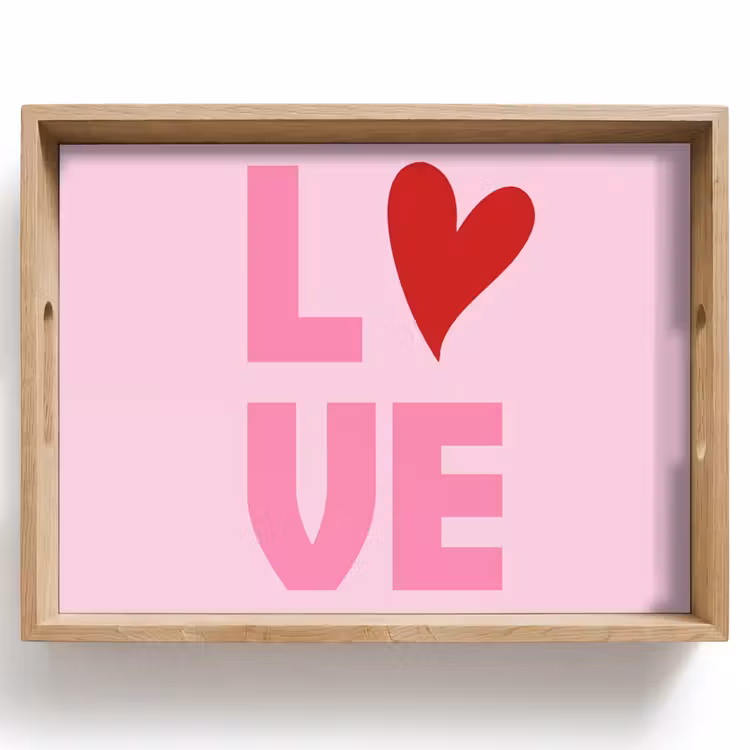 Plateau - Amour - Rose - Coeur - Valentin — 1