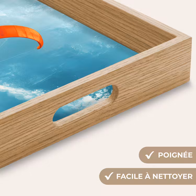 Plateau - Kitesurfer - Orange - Mer - Ciel — 8