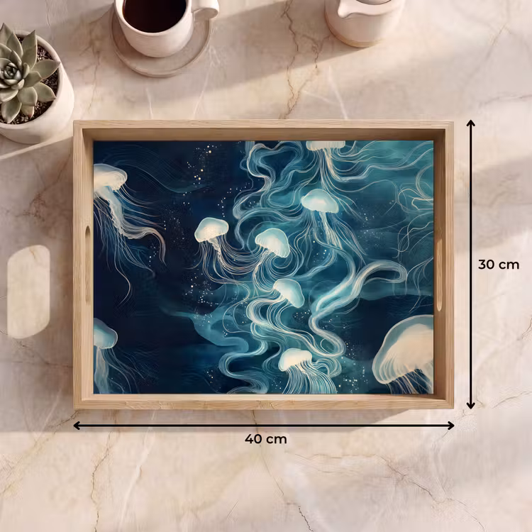 Plateau - Méduse - Mer - Blanc - Vagues — 7
