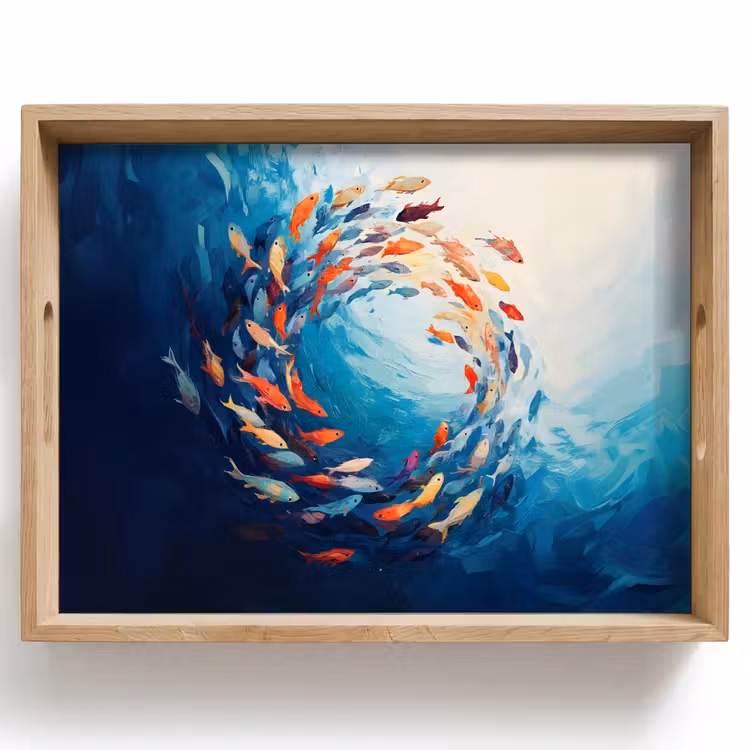 Plateau - Mer - Poissons - Colorés - Dynamiques — 1