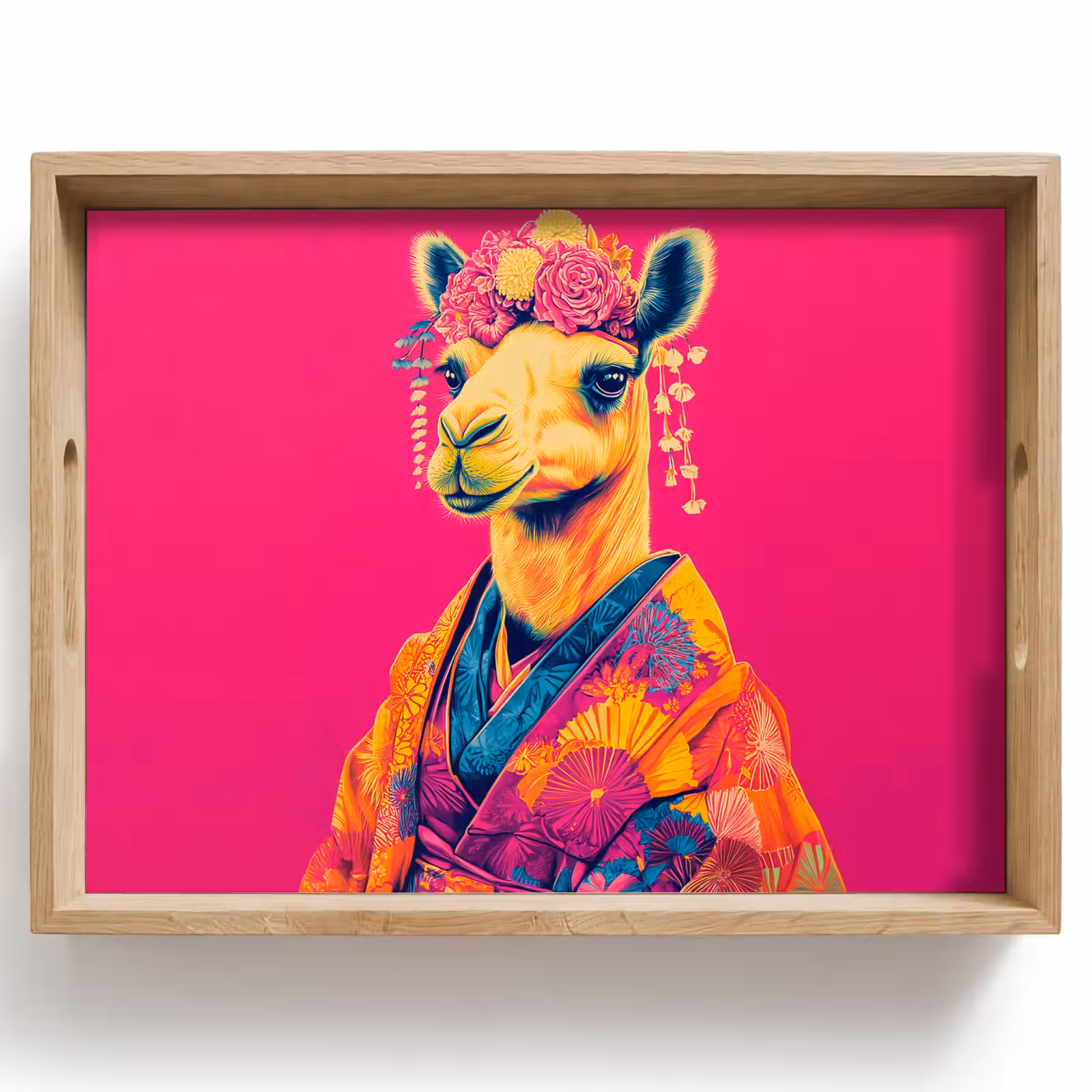 Plateau - Camel - Fleurs - Kimono - Eventails — 1
