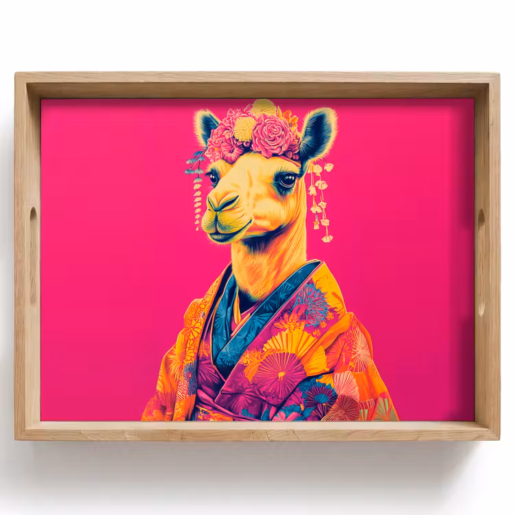 Plateau - Camel - Fleurs - Kimono - Eventails — 1