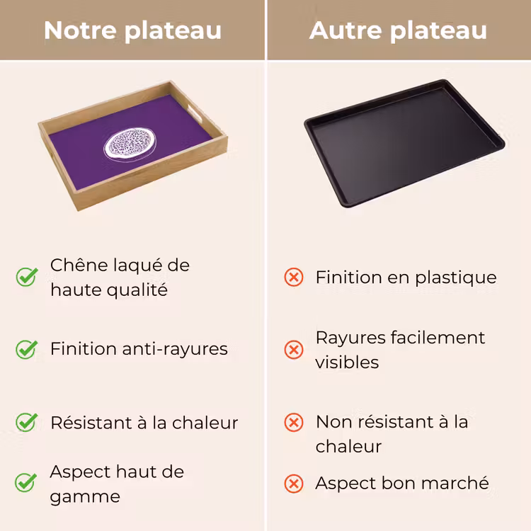 Plateau - Fruit de la passion - Graines - Violet - Minimaliste — 9
