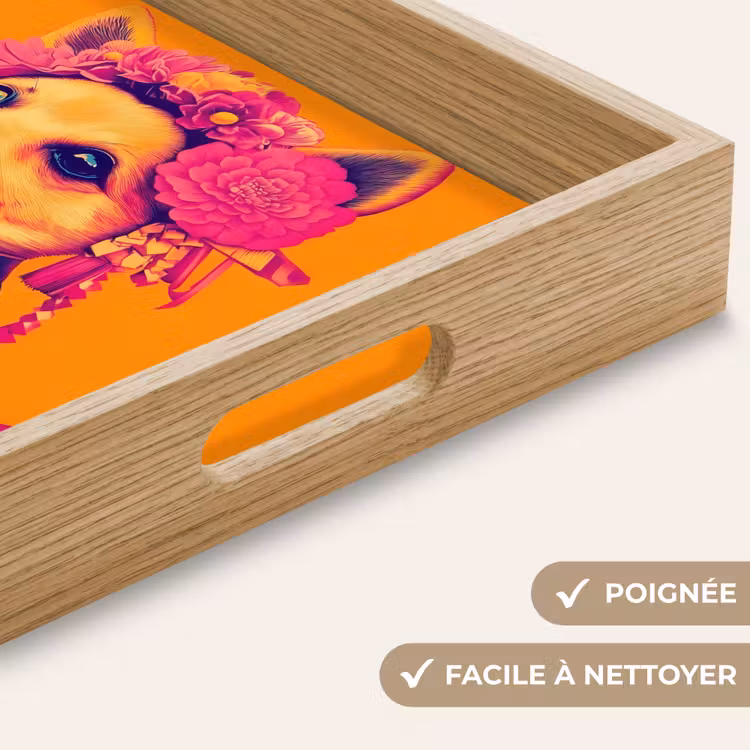 Plateau - Kimono - Toutou - Couronne de fleurs - Orange — 8