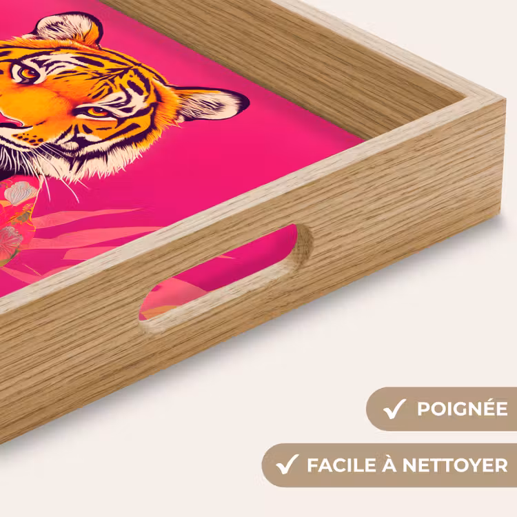 Plateau - Tigre - Kimono - Plantes - Rose — 8