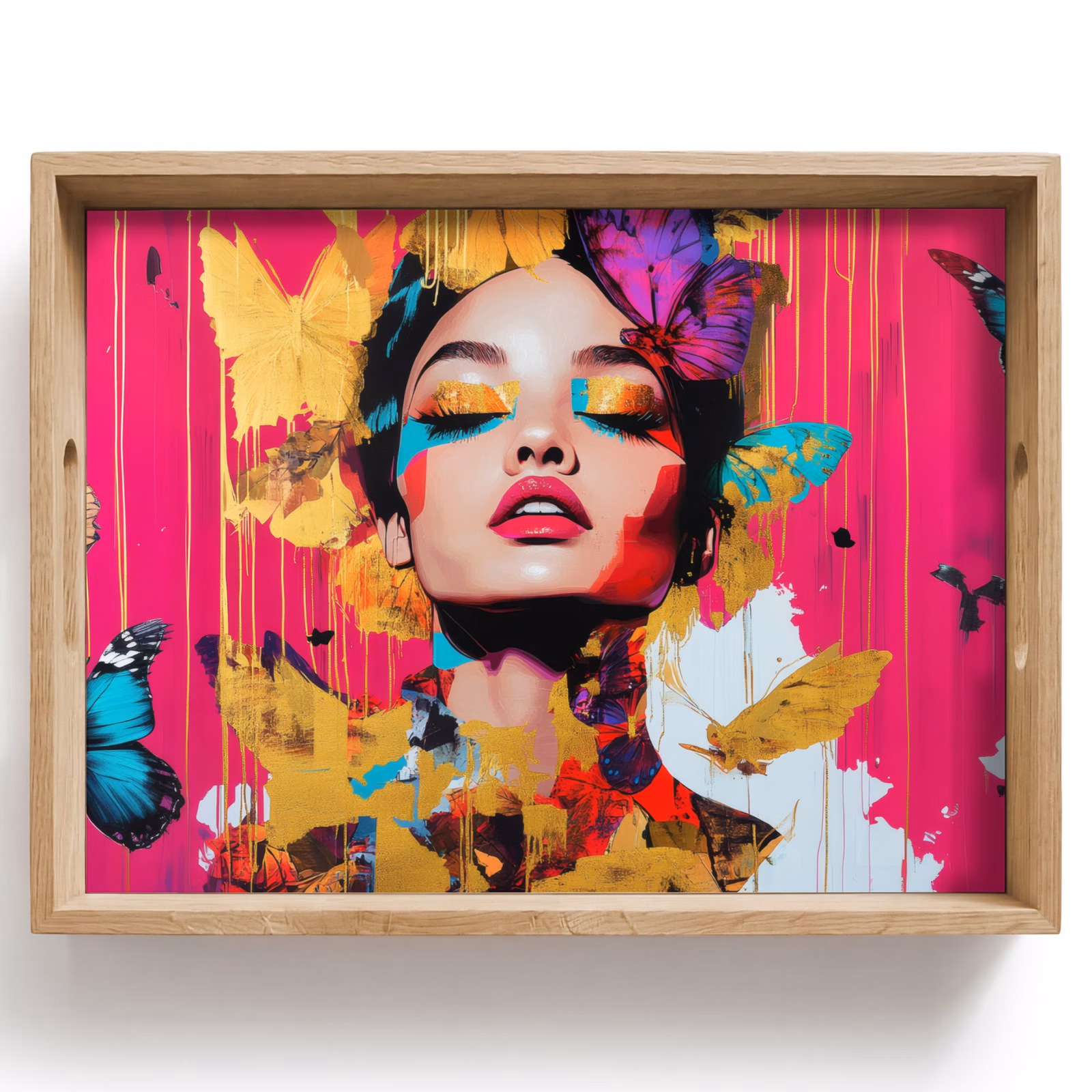 Plateau - Femme - abstrait - coloré — 1