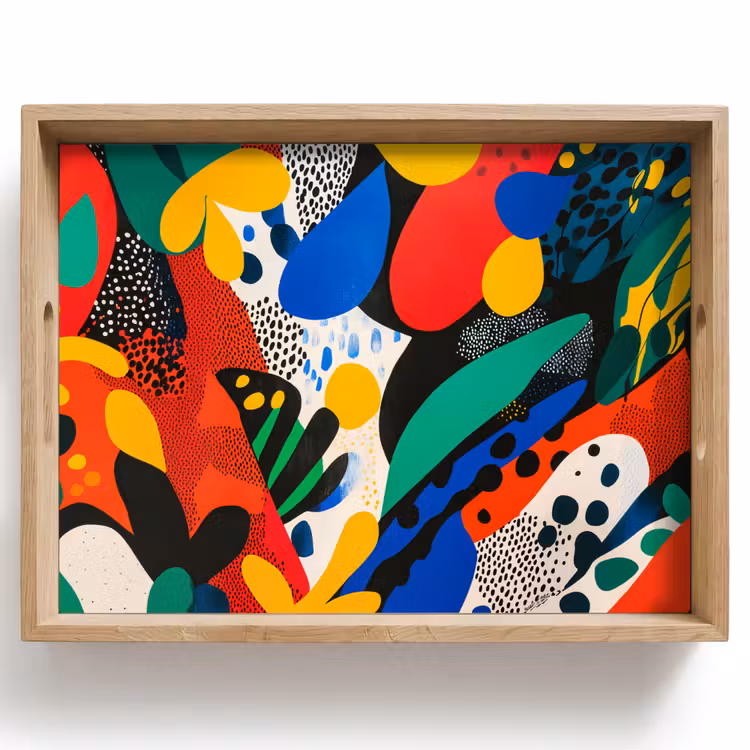 Plateau - Abstrait - Plantes - Formes - Colorées — 1