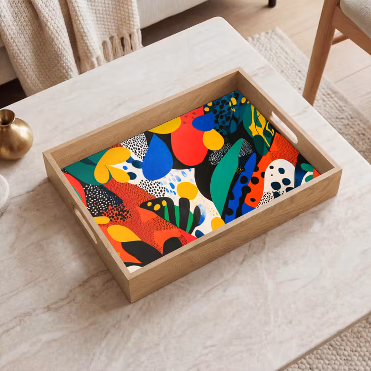 Plateau - Abstrait - Plantes - Formes - Colorées — 2
