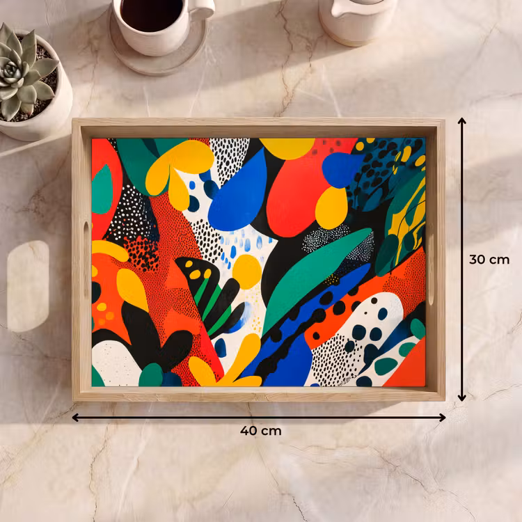 Plateau - Abstrait - Plantes - Formes - Colorées — 7