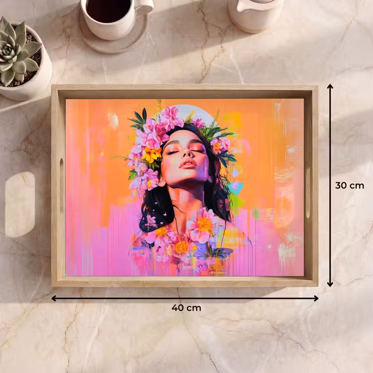 Plateau - Portrait - Couronne de fleurs - Femme — 7