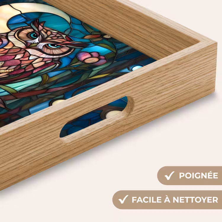 Plateau - Hibou - Mosaïque - Lune - Nuit — 8