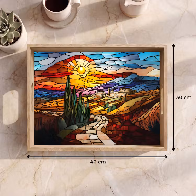 Plateau - Mosaïque - Soleil - Paysage - Village — 7