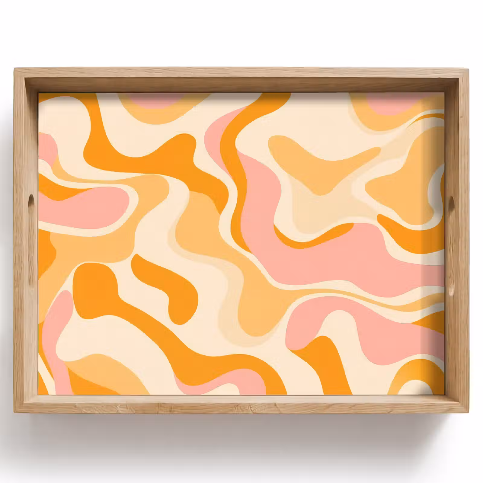 Plateau - Abstrait - Ondulé - Orange — 1