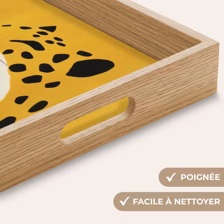 Plateau - Guépard - Illustration - Jaune — 8
