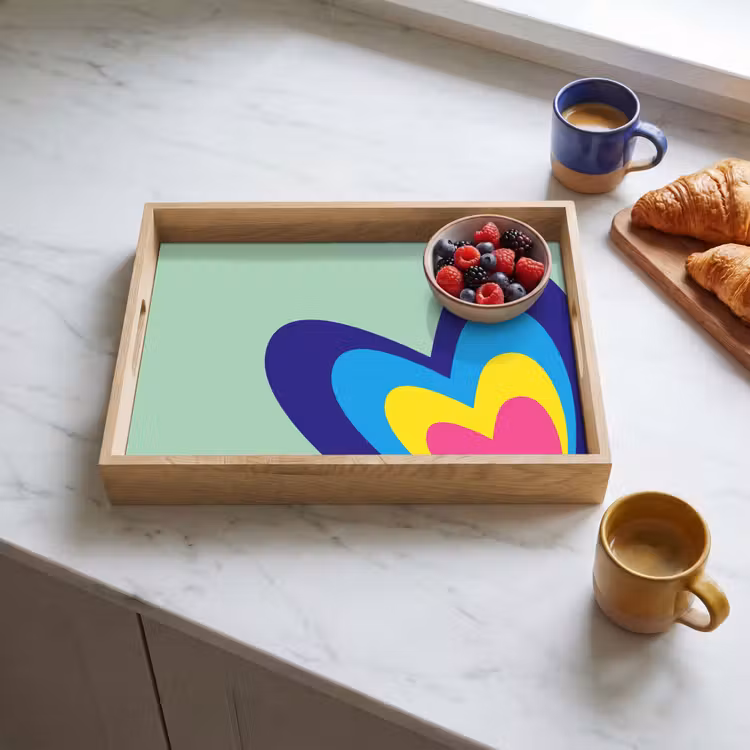 Plateau - Coeurs - Colorés - Valentin — 3