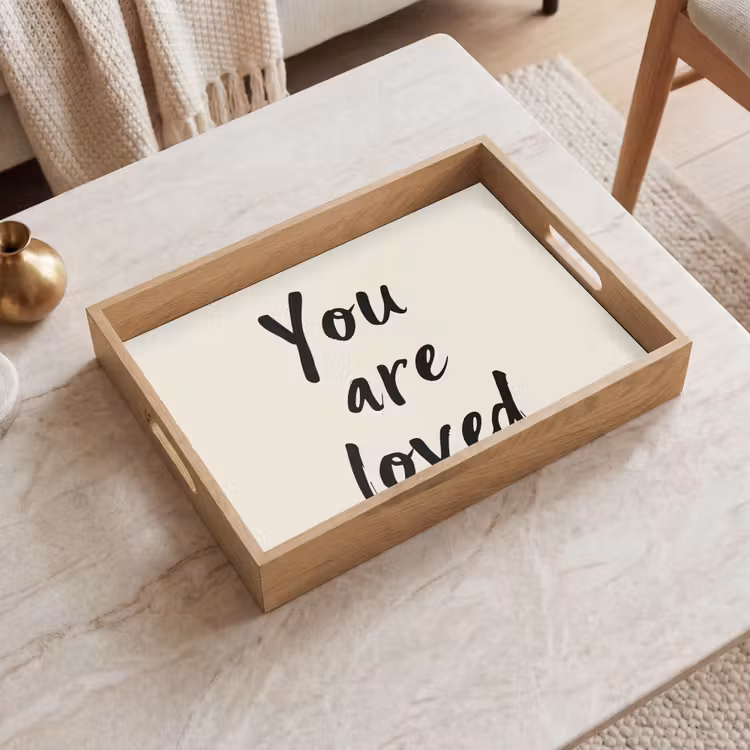 Plateau - Minimaliste - Beige - Amour — 2