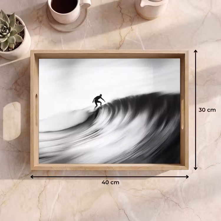 Plateau - Surfeur - Vague - Délavé - Noir — 7
