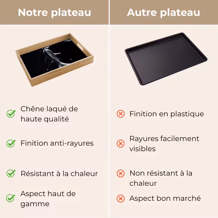 Plateau - Koi - Poisson - Eau - Noir — 9
