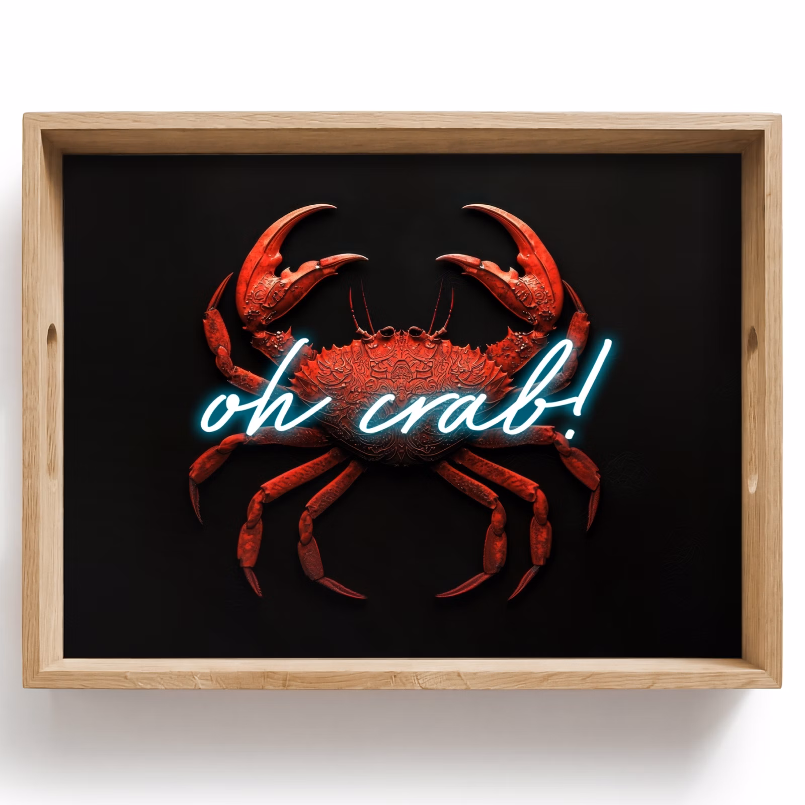 Plateau - Crabe - Rouge - Néon - Citation — 1