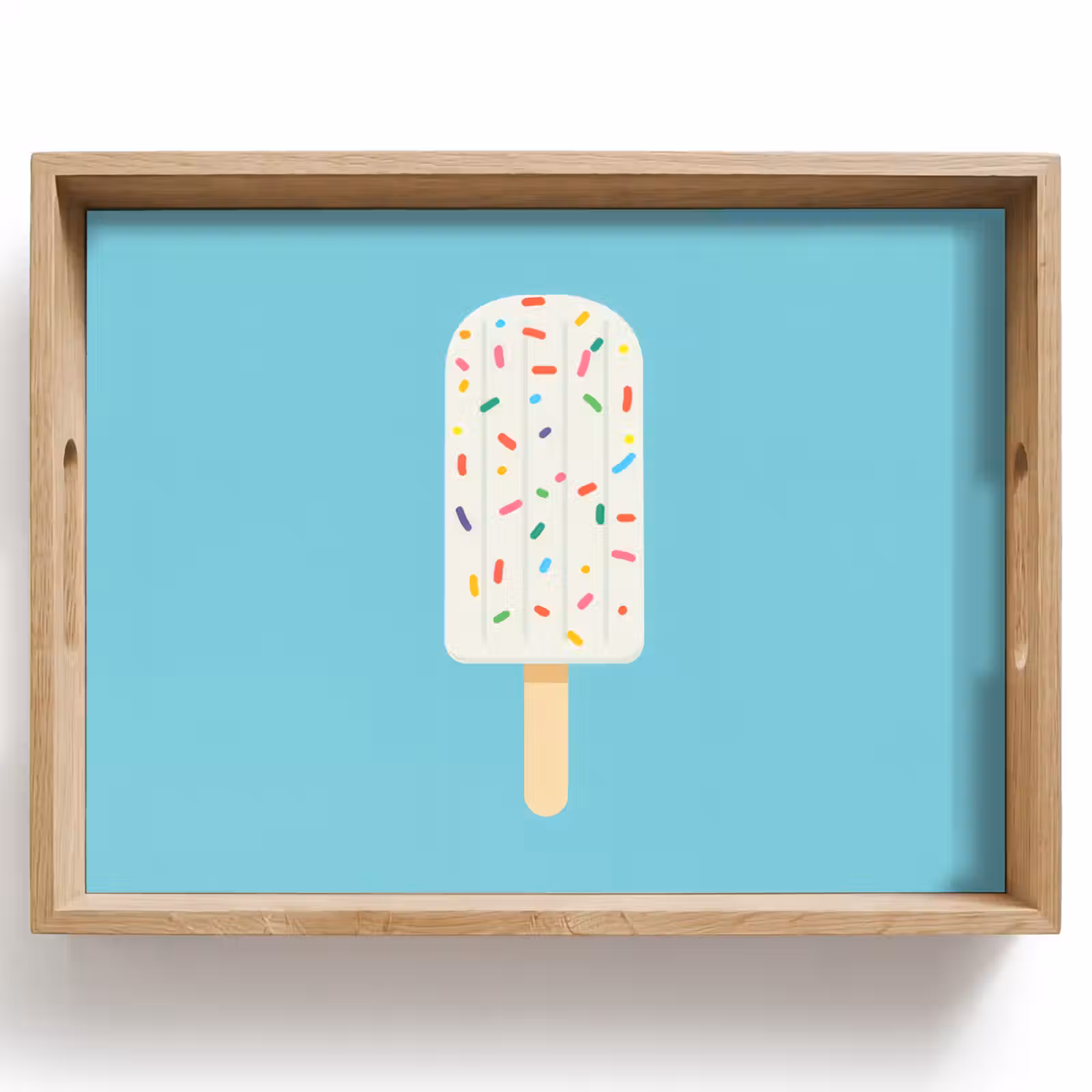 Plateau - Glace - Bâton - Glaçons - Bleu clair — 1