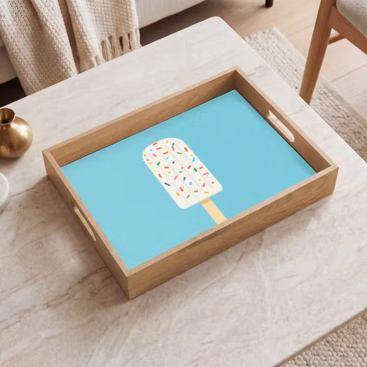 Plateau - Glace - Bâton - Glaçons - Bleu clair — 2