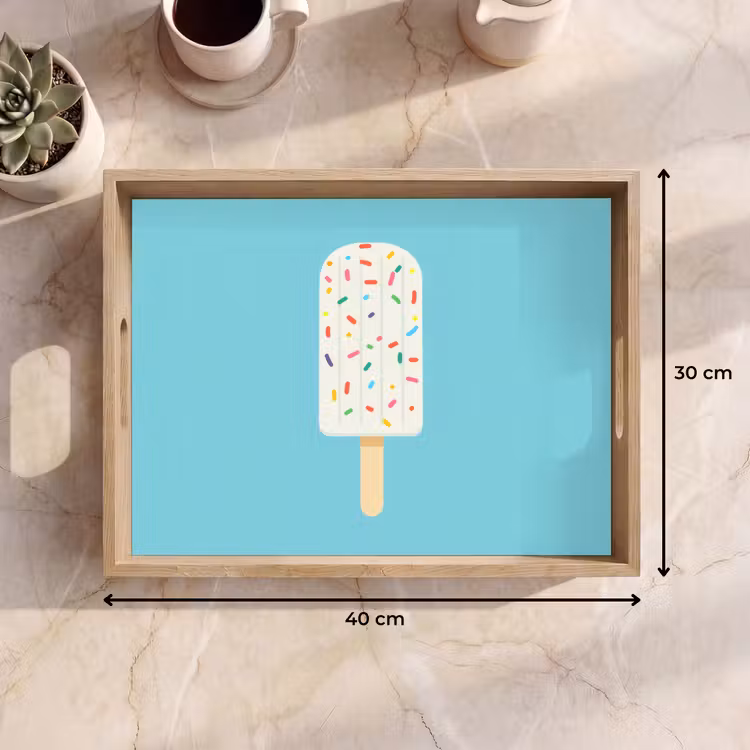 Plateau - Glace - Bâton - Glaçons - Bleu clair — 7
