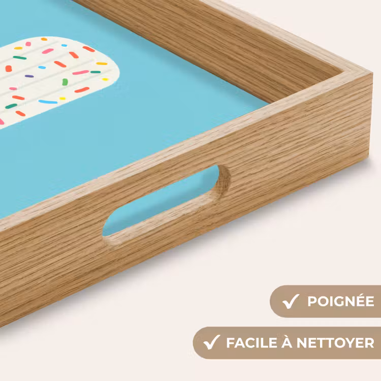 Plateau - Glace - Bâton - Glaçons - Bleu clair — 8
