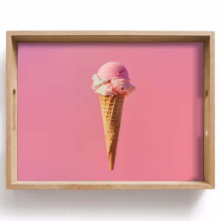 Plateau - Horn - Cuillère à glace - Rose — 1
