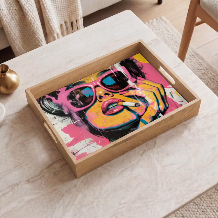 Plateau - Portrait - Femme - Abstrait - Lunettes de soleil — 2