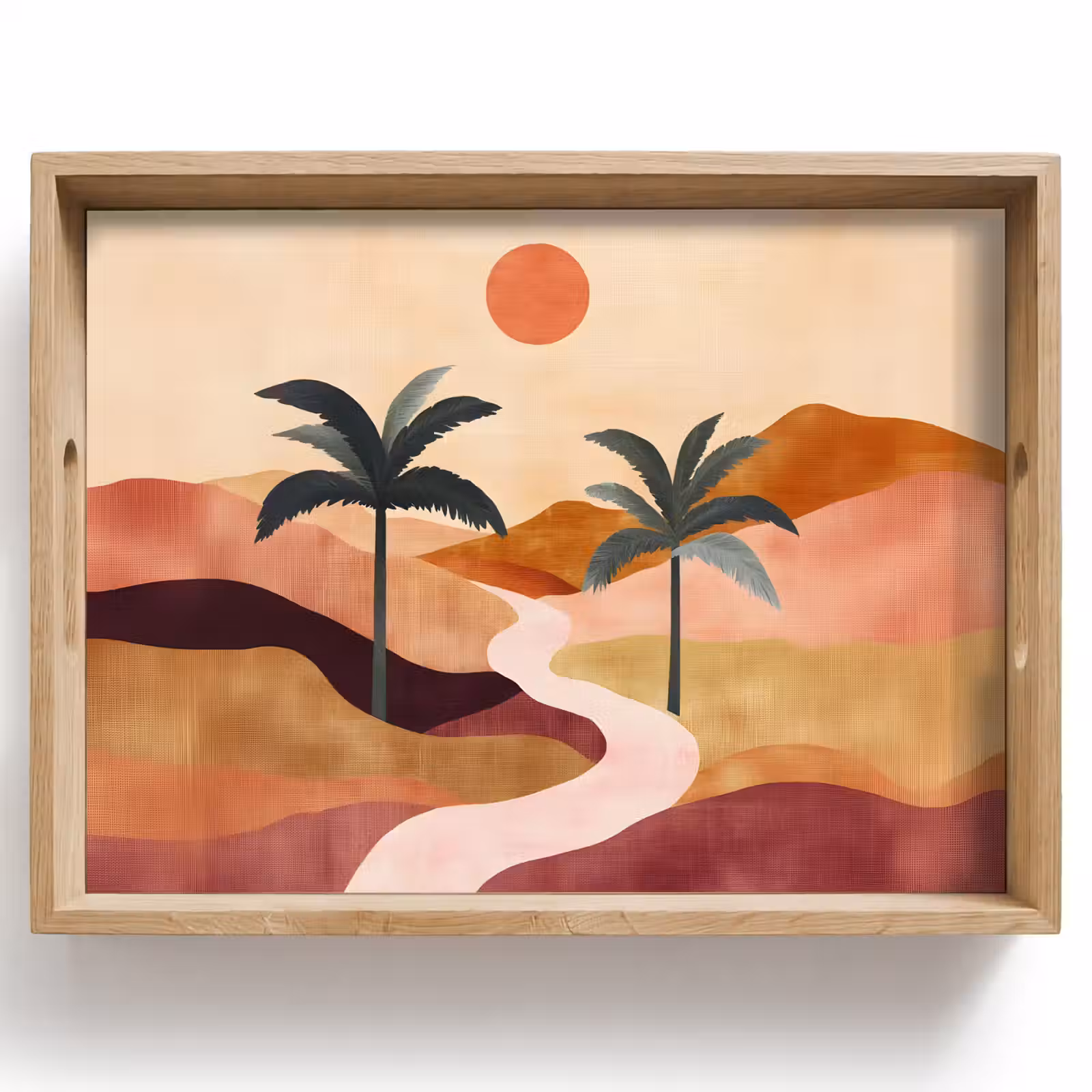 Plateau - Collines - Palmiers - Abstrait — 1