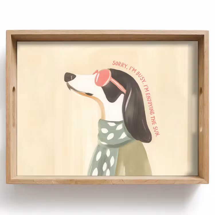 Plateau - Citation - Chien - Lunettes de soleil — 1