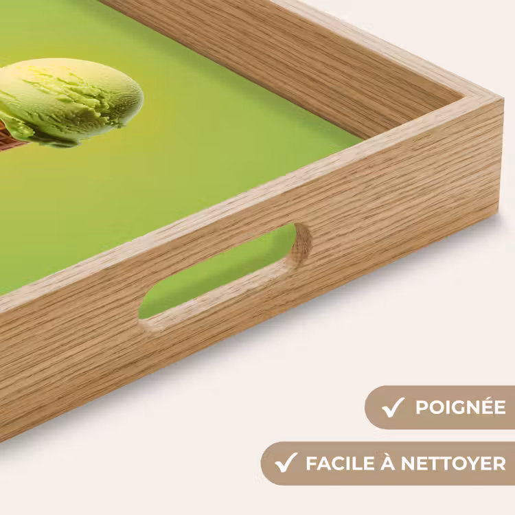 Plateau - Corne - Cuillère à glace - Verte — 8