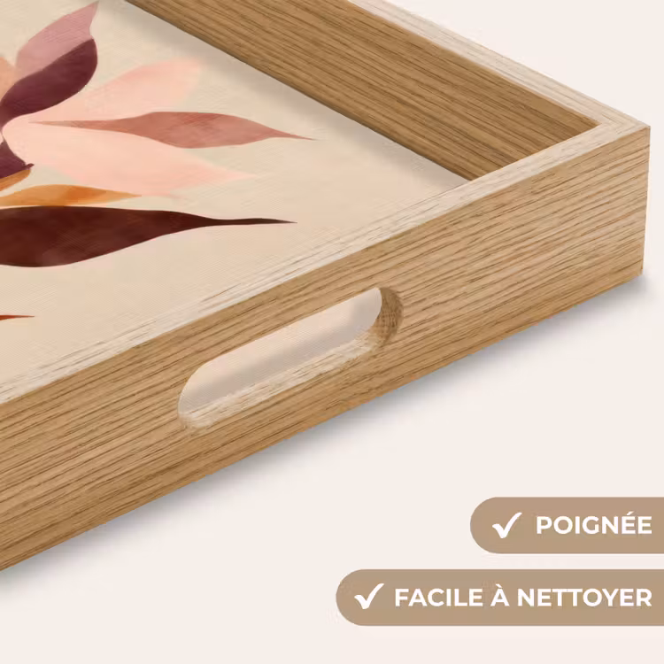 Plateau - Fleurs - Pétales - Minimaliste - Rose — 8