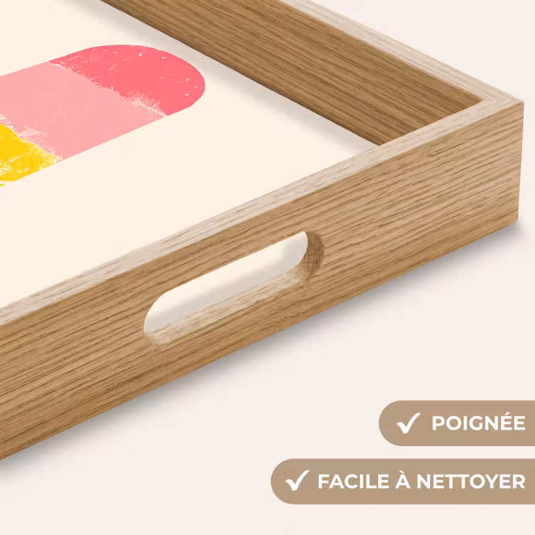 Plateau - Glace à l'eau - Rétro - Bâton - Rose — 8