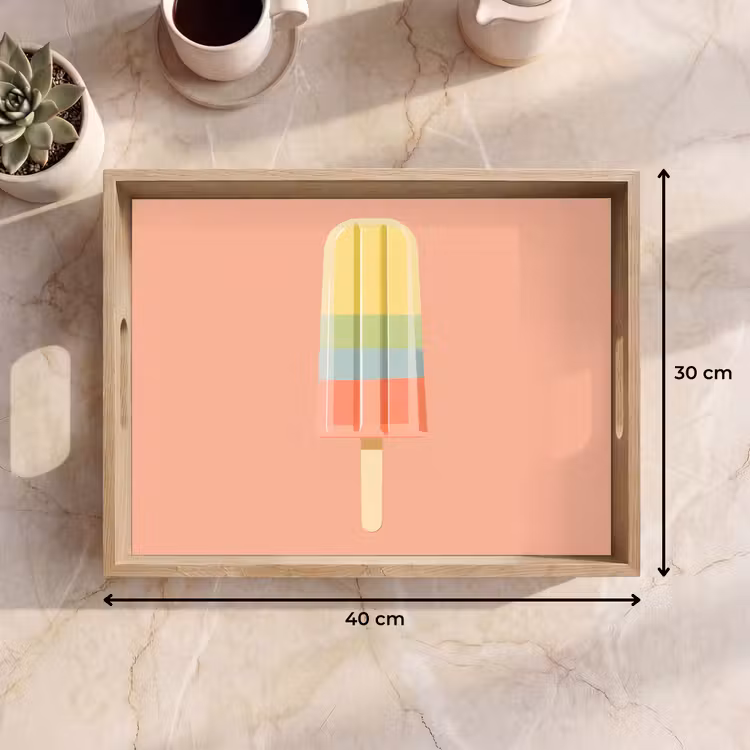 Plateau - Glace à l'eau - Teintes pastel - Minimaliste — 7