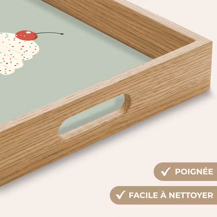 Plateau - Illustration - Glace - Mouchetures - Cerise — 8