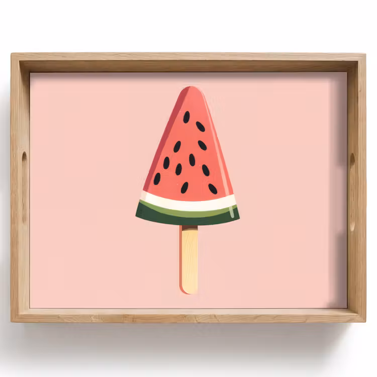 Plateau - Pastèque - Glace - Pépins - Rouge — 1