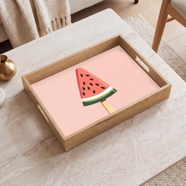 Plateau - Pastèque - Glace - Pépins - Rouge — 2