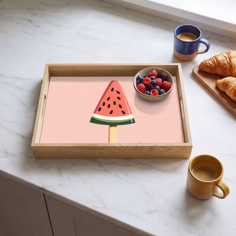 Plateau - Pastèque - Glace - Pépins - Rouge — 3