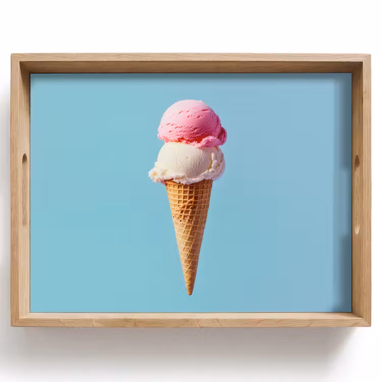 Plateau - Pelle à glace - cône - Bleu — 1