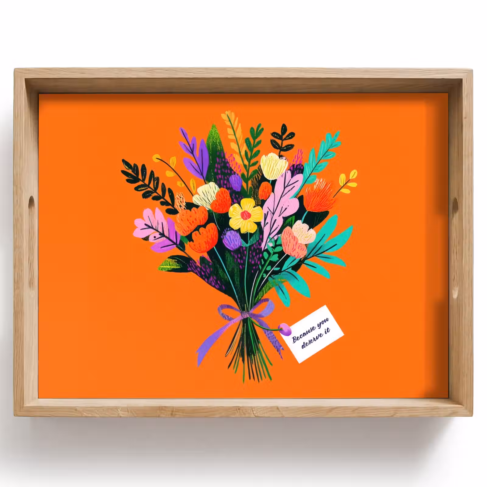 Plateau - Carte - Bouquet - Fleurs — 1
