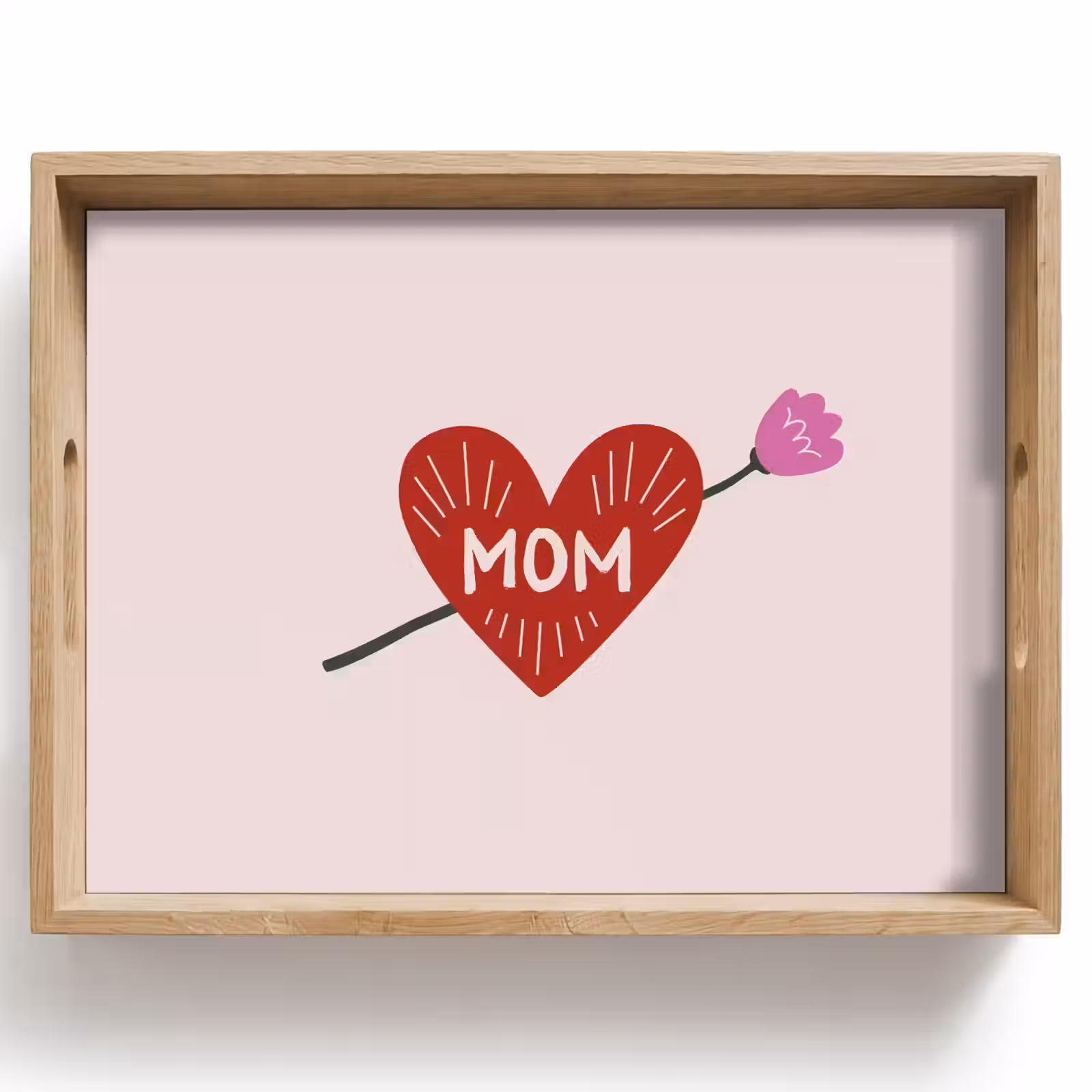 Plateau - Coeur - Rouge - Fleur - Mère — 1