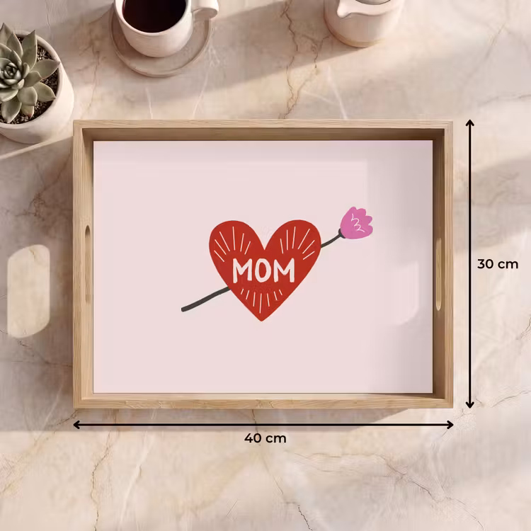 Plateau - Coeur - Rouge - Fleur - Mère — 7