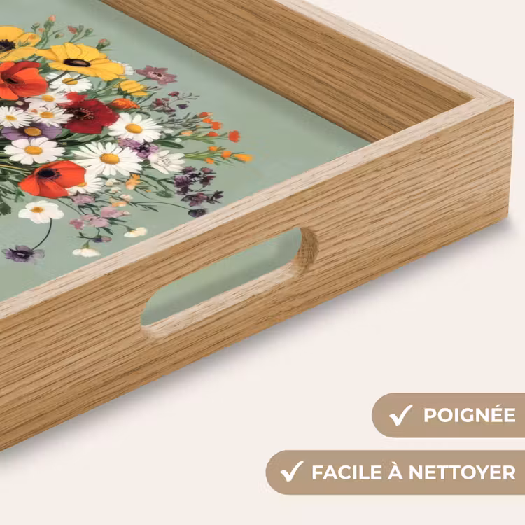 Plateau - Fleurs - Vase - Carte — 8