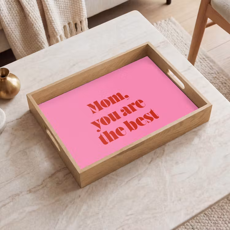 Plateau - Mère - Message - Rose — 2