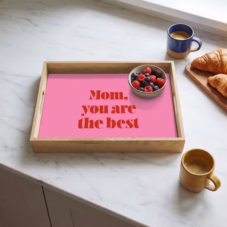 Plateau - Mère - Message - Rose — 3