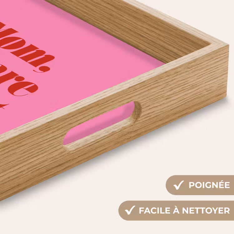 Plateau - Mère - Message - Rose — 8